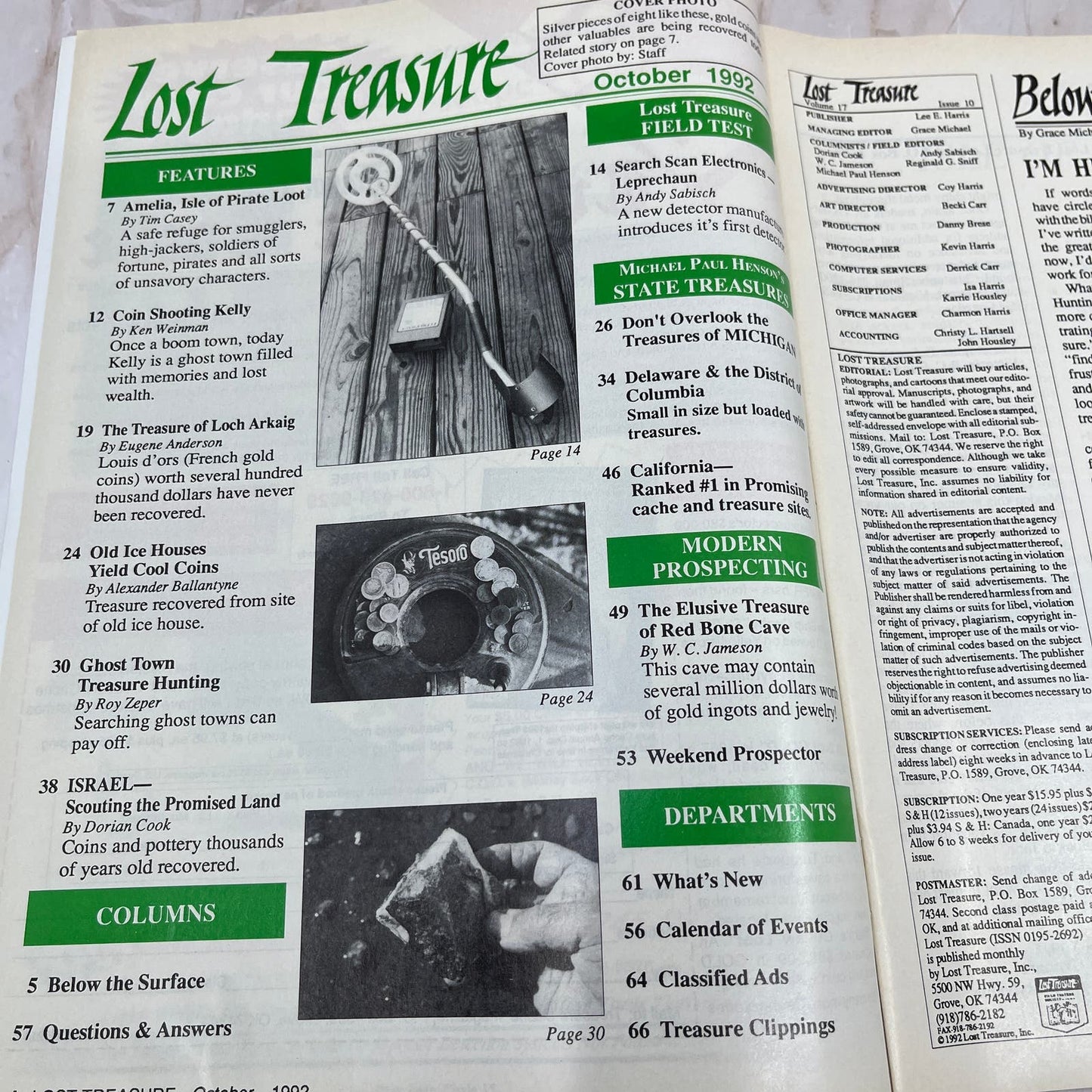 1992 Oct - Lost Treasure Magazine - Treasure Hunting Gold Prospecting M14