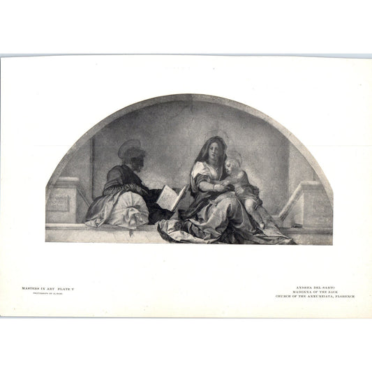 Madonna of the Sack - Andrea Del Sarto c1905 Art Print D12