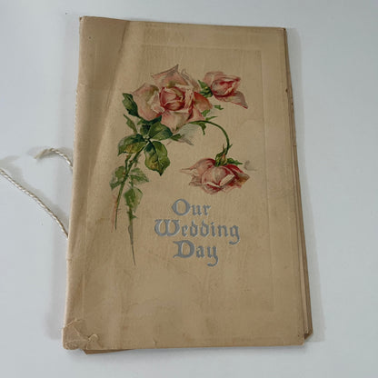 Luther L. Wright Elizabeth Swain Milwaukee 1932 Wedding Day Book L1-1
