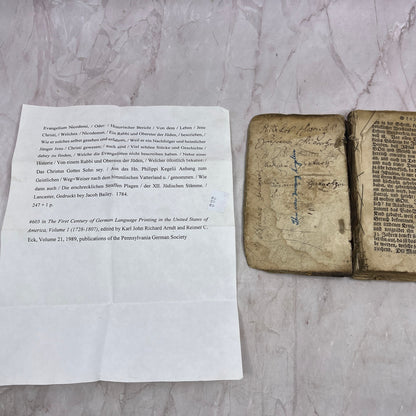 1784 Original German Book on Christianity TA9-B3