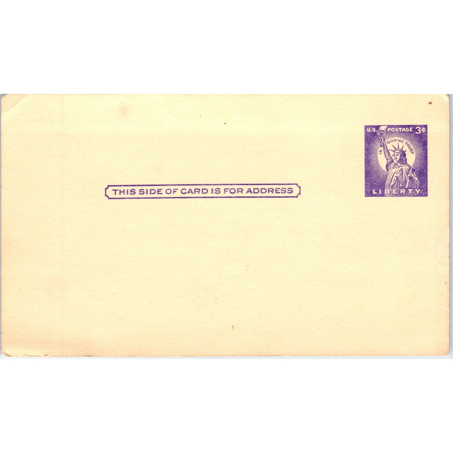 1961 Postal Mailing Card - Changed Telephone Number - Blank PE2