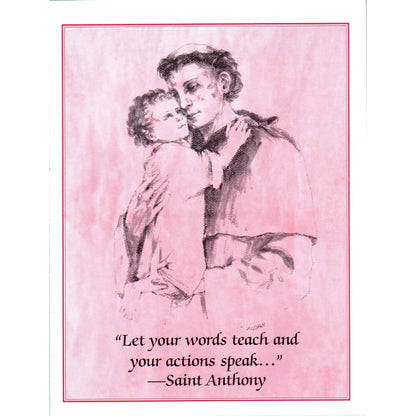 Prayer to St Anthony Franciscan Friars Pulaski WI Vintage Prayer Card TH2-PC1