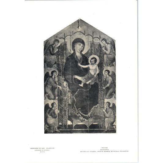 Madonna - Duccio 1908 Victorian Art Print AB8-MA13