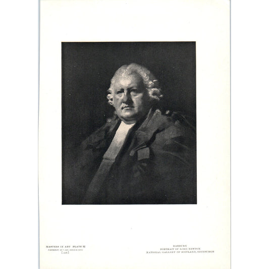 Portrait of Lord Newton - Raeburn c1905 Art Print D16