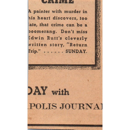 H.M. Tait Agent Canadian Pacific 1935 Minneapolis Journal Advertisement AE7-H2