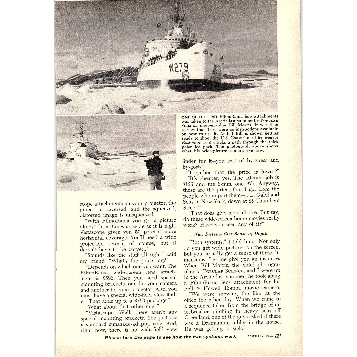 Wide-Screen Movies Come To The Home Herbert O Johansen 2-Page 1955 Article AG1-4