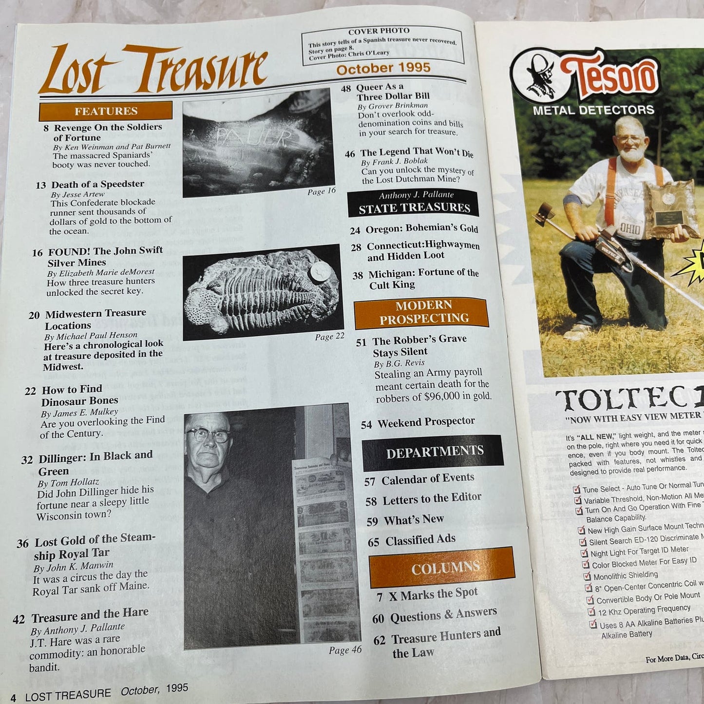 1995 Oct - Lost Treasure Magazine - Treasure Hunting Gold Prospecting M14