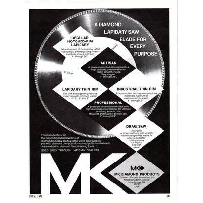 MK Diamond Products Hawthorne CA 1972 Ad AF8-3