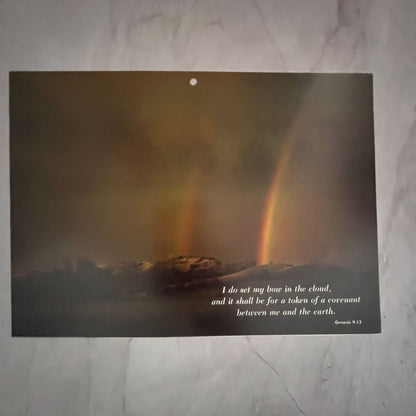 1983 Genesis 9:13 Rainbow Scene Scene 7x10" Art Print V23