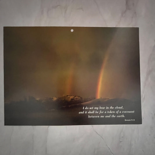 1983 Genesis 9:13 Rainbow Scene Scene 7x10" Art Print V23