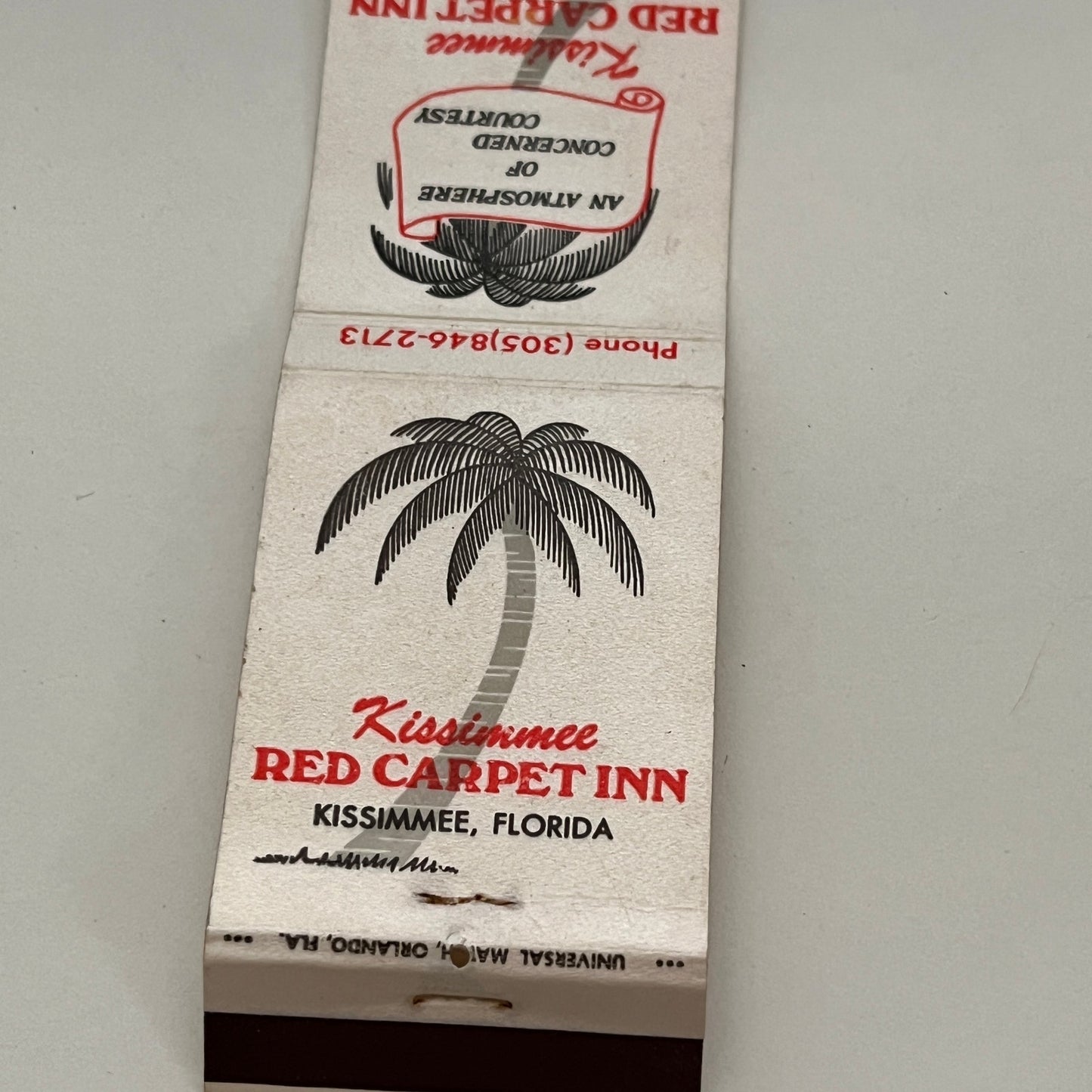Kissimmee Red Carpet Inn Florida Vintage Matchbook TB6-MB2-14