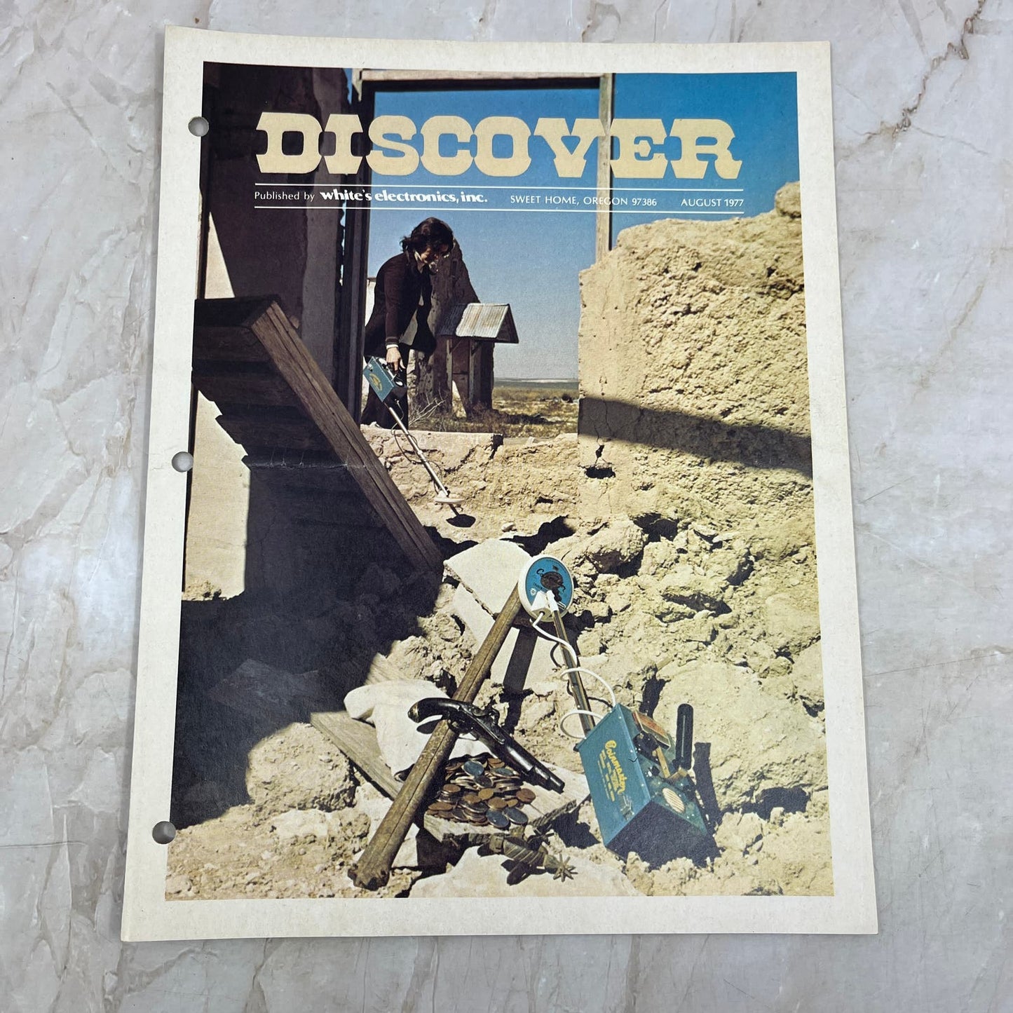 1977 Aug White's Electronics Discover Newsletter Metal Detectors Treasure M19