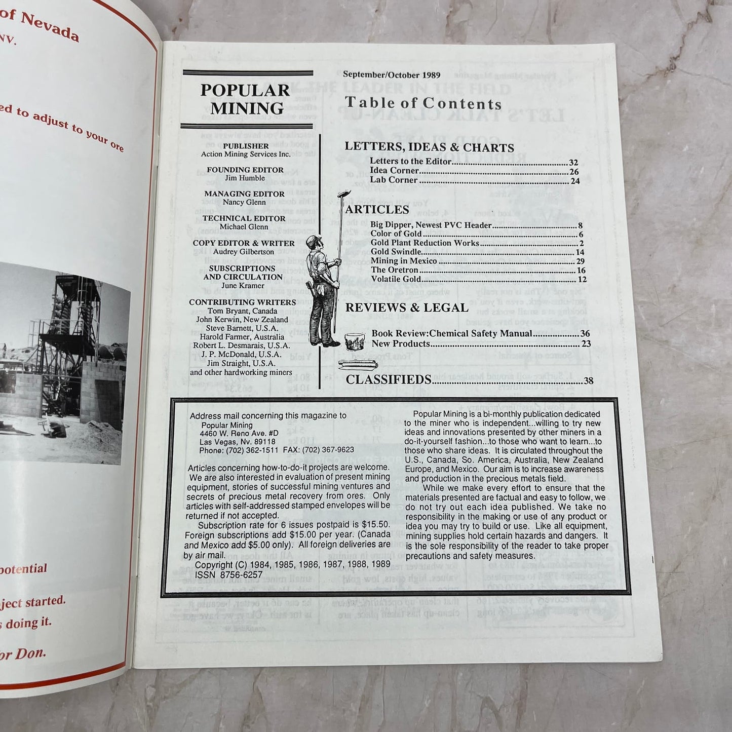 1989 Oct - Popular Mining Magazine - Treasure Hunting Gold Prospecting M19