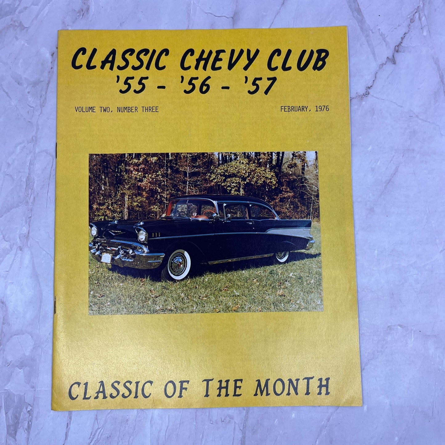 Black & White - '55, '56, '57 Classic Chevy World Magazine - Feb 1976 M29