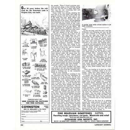 Luxor Products Gemstone & Mineral Storage Cabinet Waukegan IL 1972 Ad AF8-3