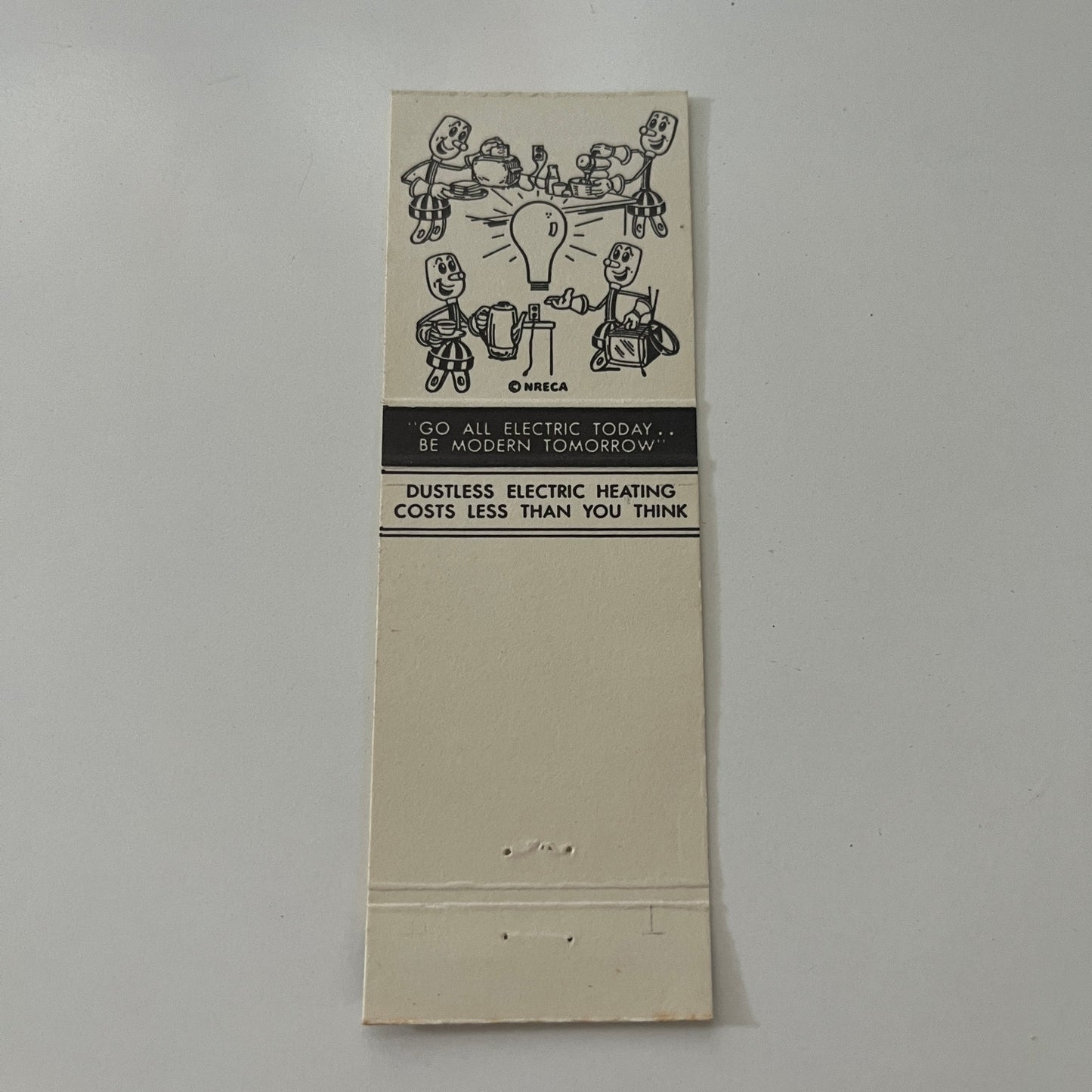 North Pine Electric Finlayson MN Reddy Kilowatt Vintage Matchbook Cover MB37-2