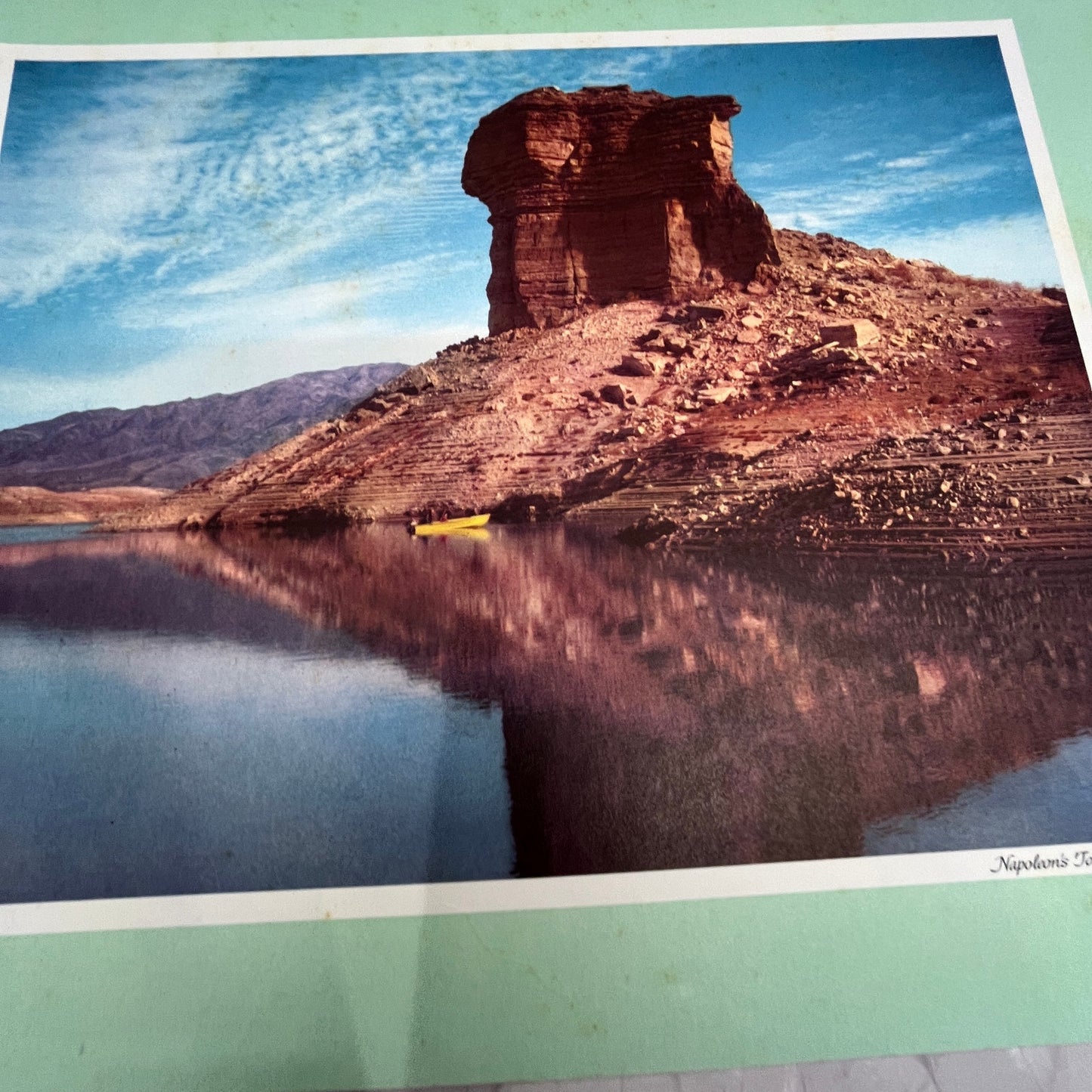 Napoleon's Tomb Lake Mead Lithograph 11x14" Art Print V22