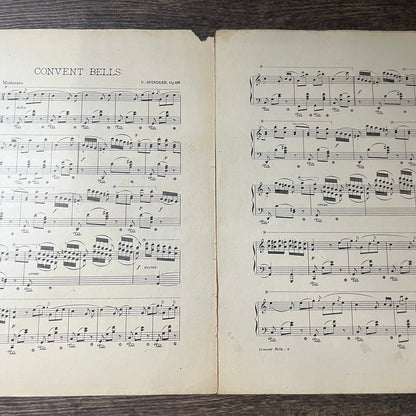 Convent Bells by Spindler 1905 Sheet Music V13