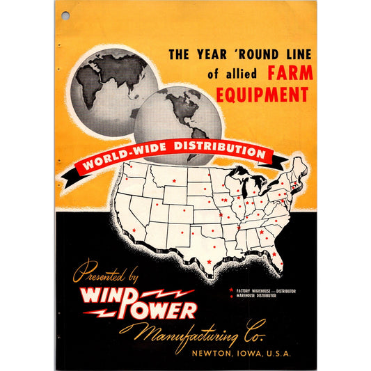 1953 Winpower Manufacturing Co Newton Iowa Equipment 2 Page Ad I15