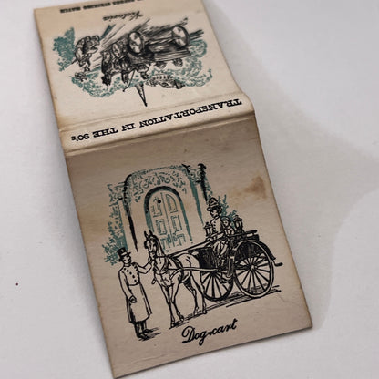 Victoria, Dog-Cart - Transportation in the 80s Vintage Matchbook Cover TB8-MB-11