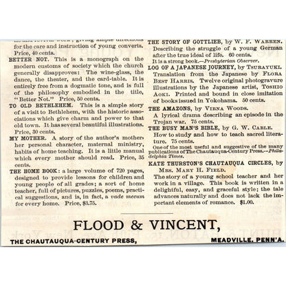 Hunt & Eaton NY New Books for Young People c1890 Victorian Ad AE8-CH1