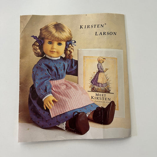 Kristen Larson 1988 Original American Girl Doll Brochure AI9-H3