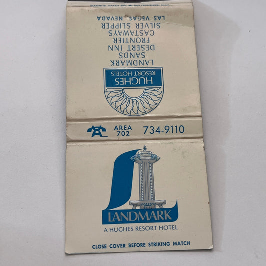 Landmark Hughes Resort Hotel Las Vegas Vintage Matchbook Cover TB8-MB-13