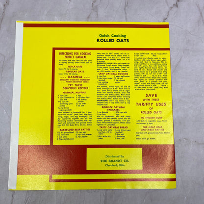 America's Best by Brandt of Cleveland Rolled Oats Label The Brandt Co OH A19