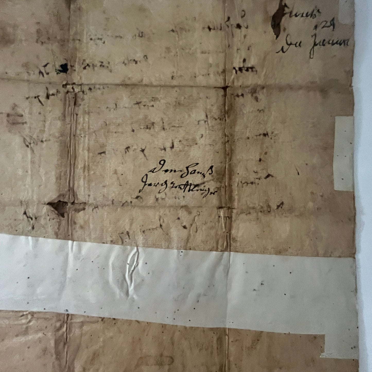 Johann Georg Wittlinger & Anna Maria Beringer c1760 German Family Record V36-2