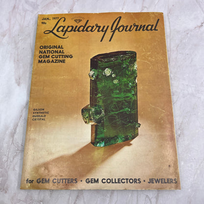 Gilson Synthetic Emerald Crystal - Lapidary Journal Magazine - Jan 1977 M27