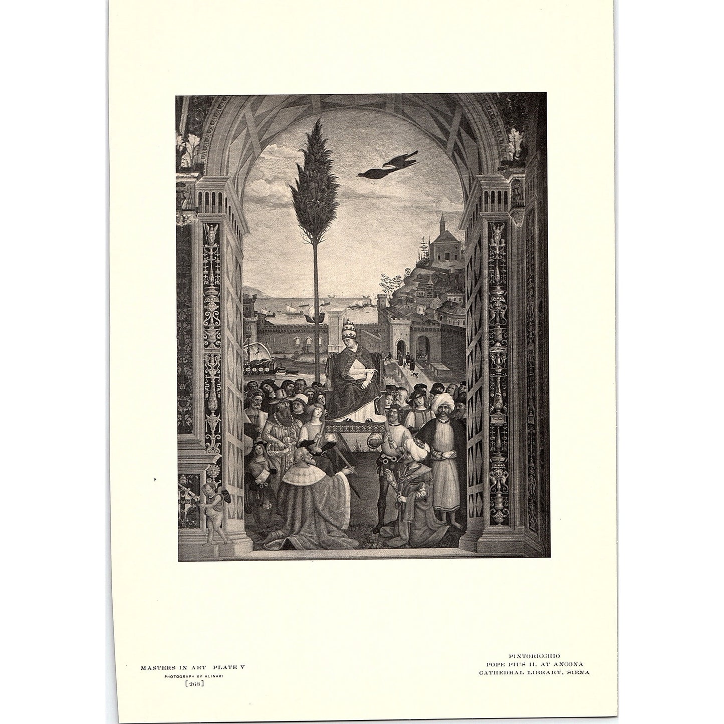 Pope Pius II At Ancona - Pinturicchio - 1904 Litho Art Print AF5-1