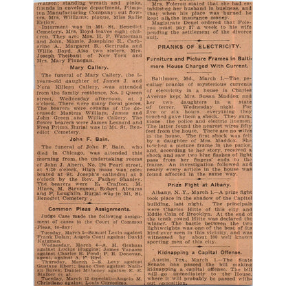 Caesar Mich Wool Suits Main St Hartford 1901 Newspaper Ad AD8-H2