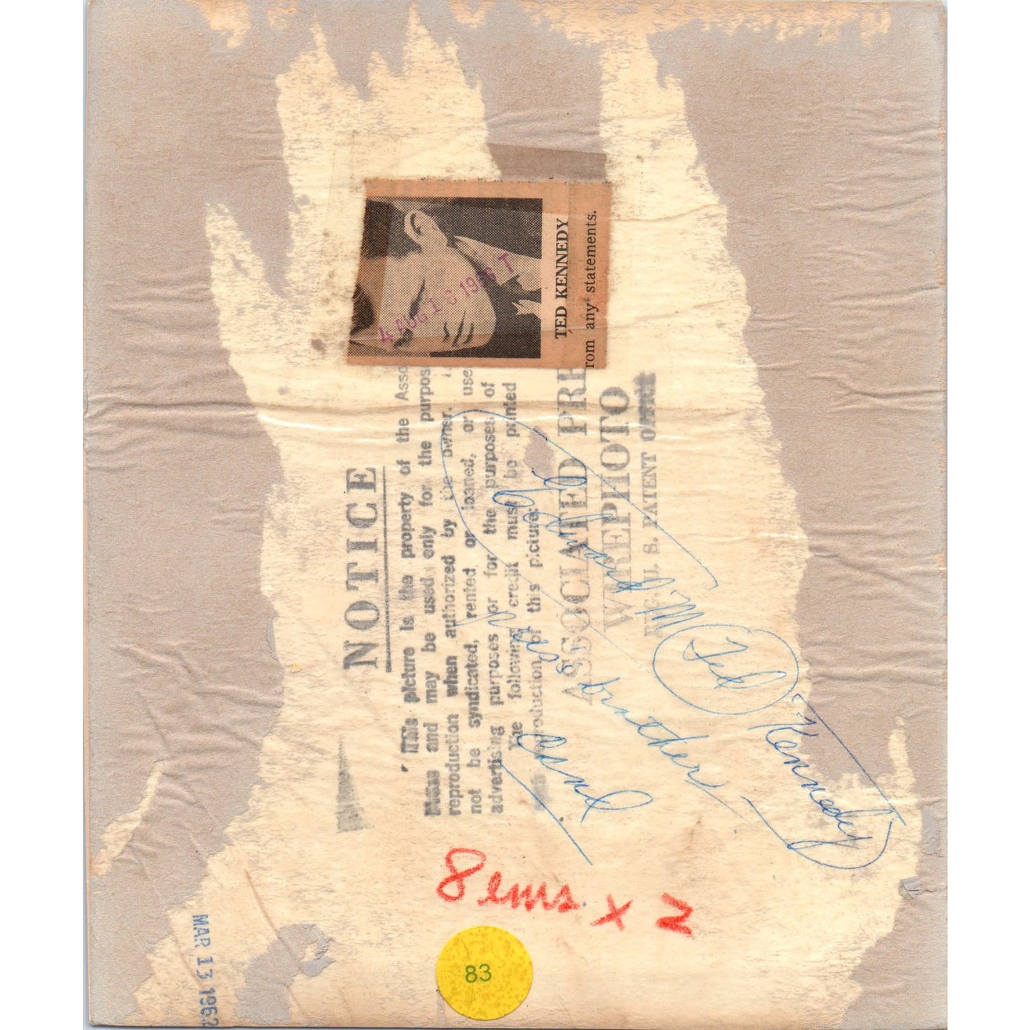 Senator Edward M. Ted Kennedy 1966 6.5x8 Original Press Photo D1-P