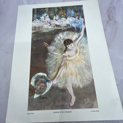 Dancer With Bouquet - Edgar Degas Lithograph 11x14" Art Print V22