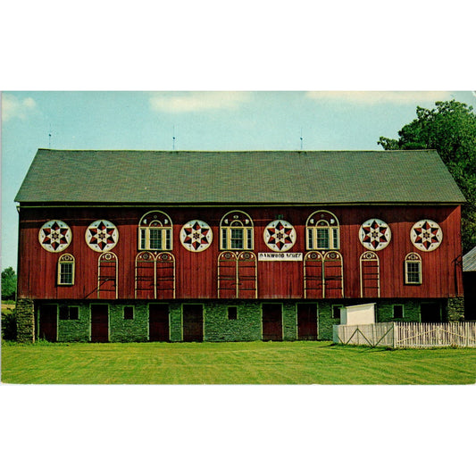 Lehigh Country Hex-Decorated Barn Pennsylvania Dutch Country Vtg Postcard PD4