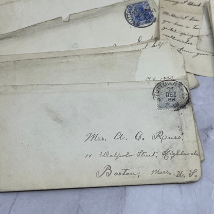 1888 Group of Letters From Stuttgart Germany to Willis R Russ Boston TH2