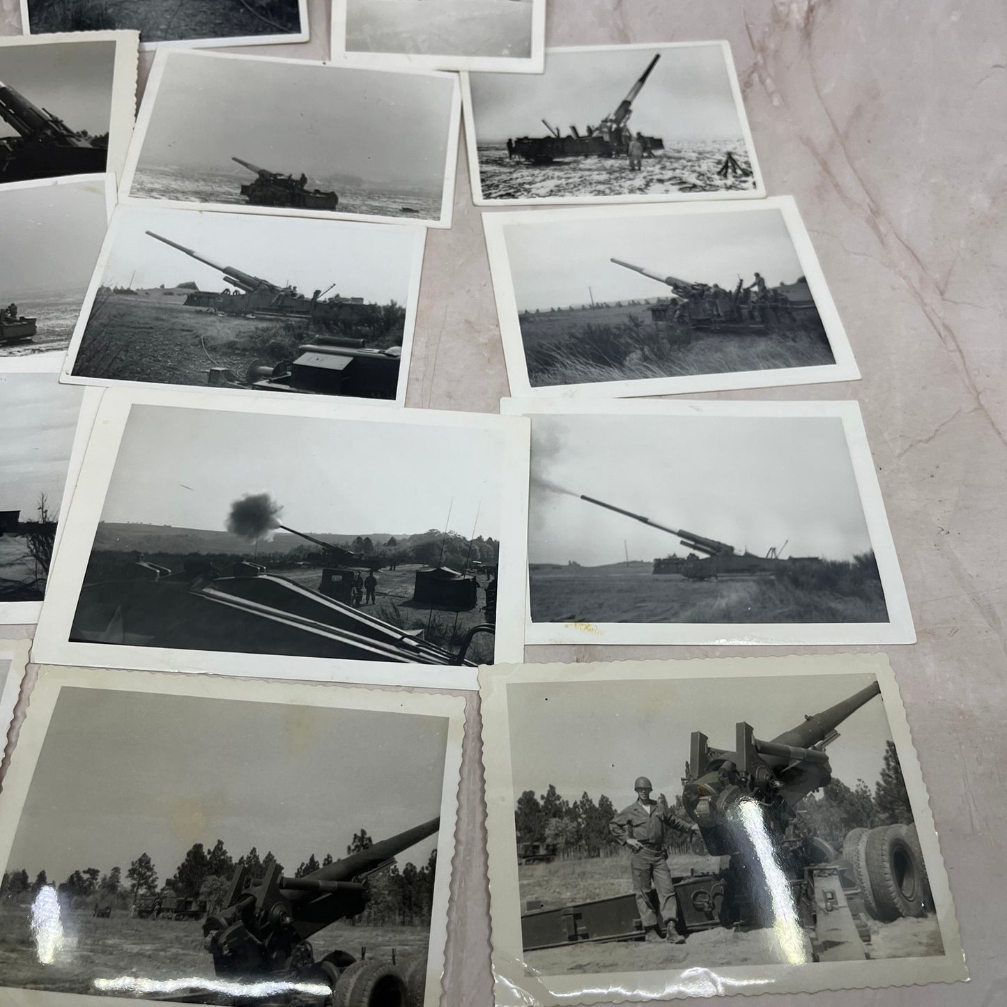 Lot of 14 Original 280mm Artillery Photos Postwar Germany c1954 Army TG7-AP2