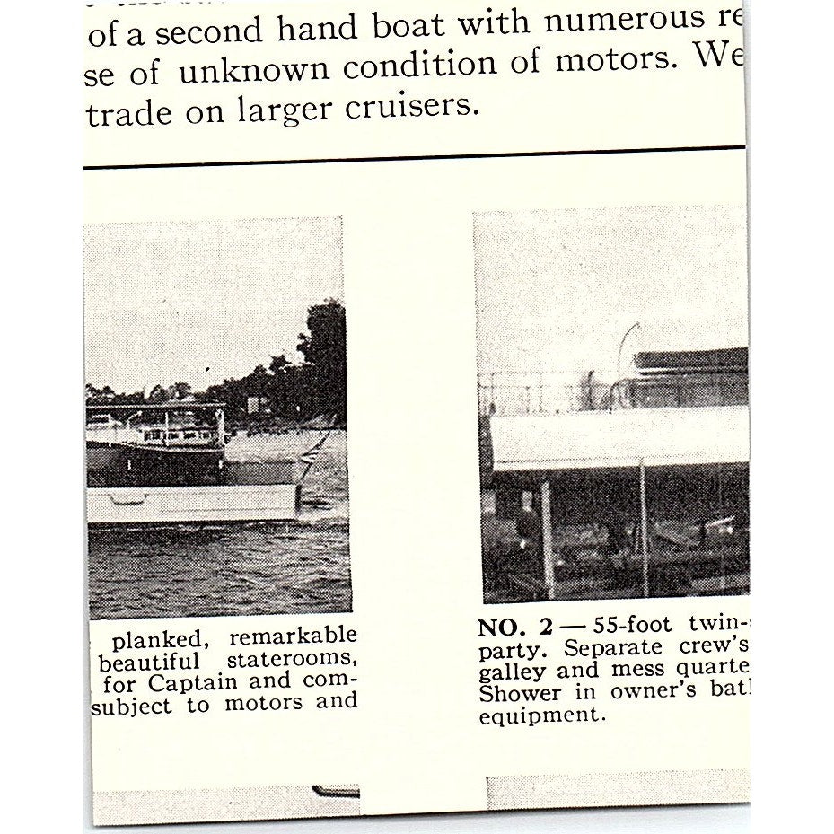 Kermath Engines for Yachts Bruns, Kimball & Co NY 1932 Ad AG2-M18