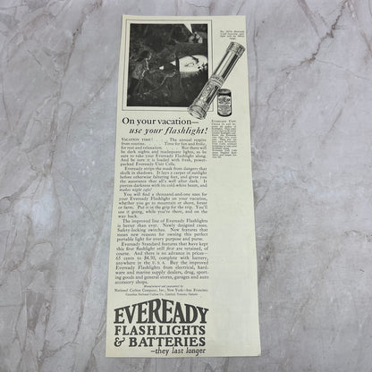 Eveready Flashlights and Batteries 1924 Magazine Ad FL6-11
