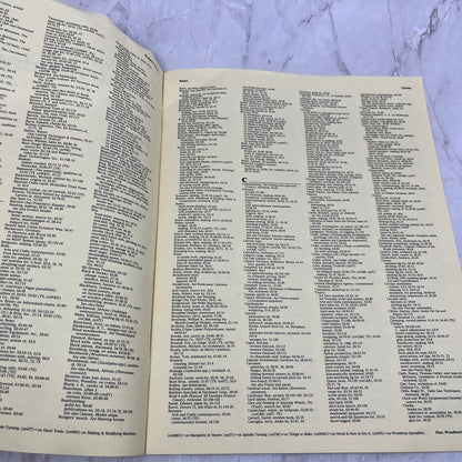 Fine Woodworking Magazine Supplementary Index Issues 51-65 M35