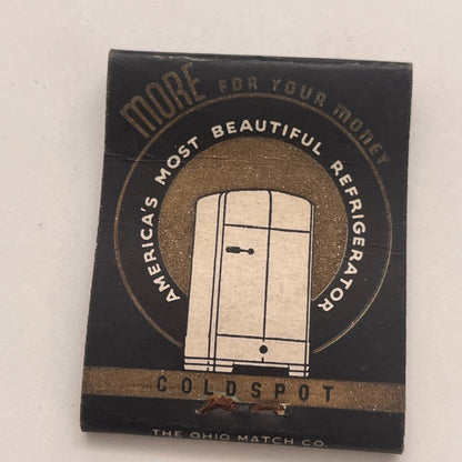 Sears Roebuck Kenmore Coldspot Refrigerators Penguin Matchbook Cover TB8-MB2-7