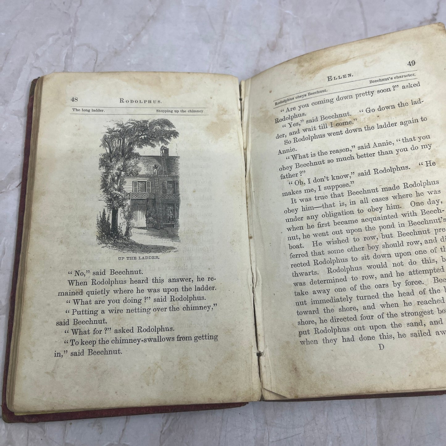 1852 Rodolphus. A Franconia Story, by the Author of the Rollo Books TK3-B4