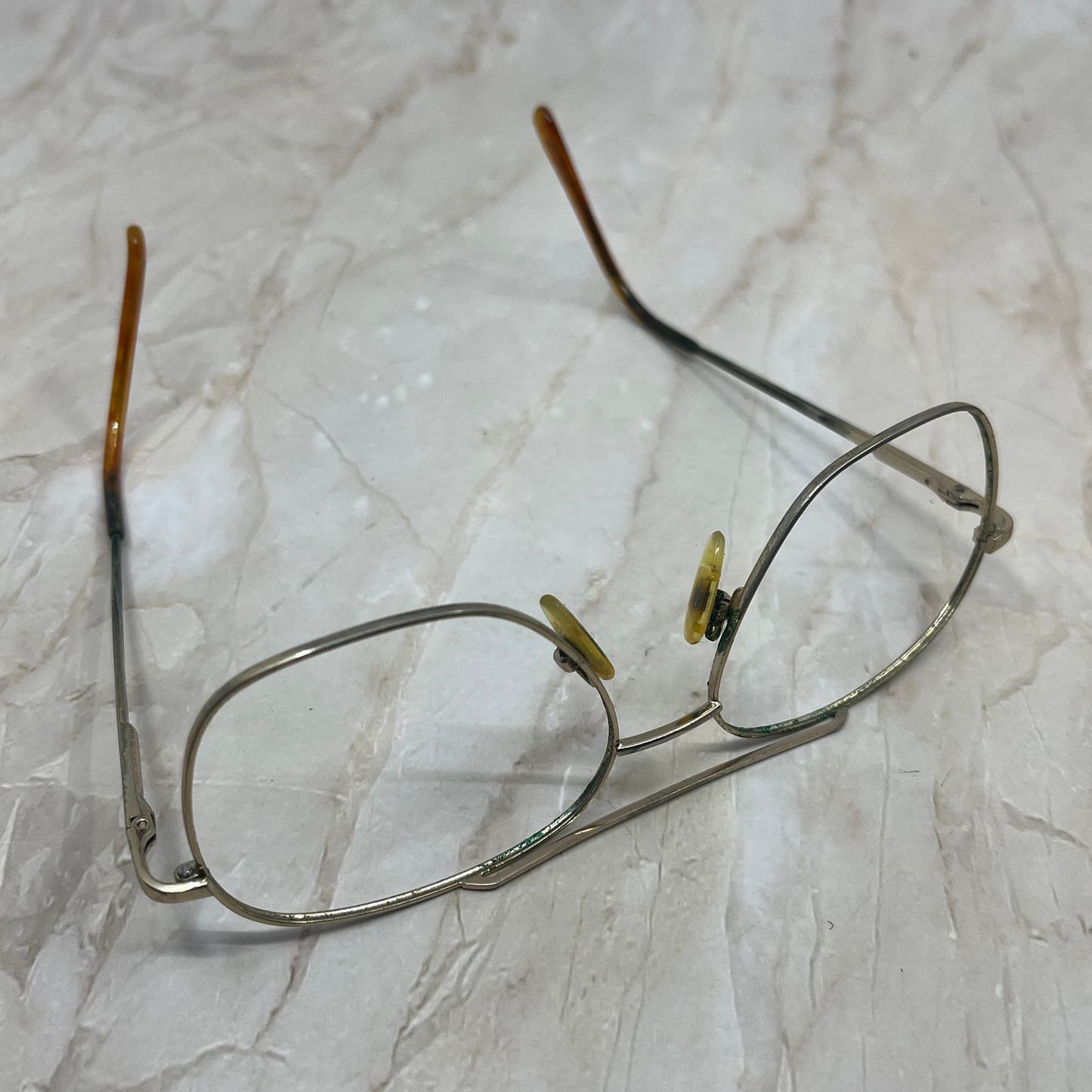 Retro Men’s Gold Tone Flex Aviator Sunglasses Eyeglasses Frames TD7-G3-1