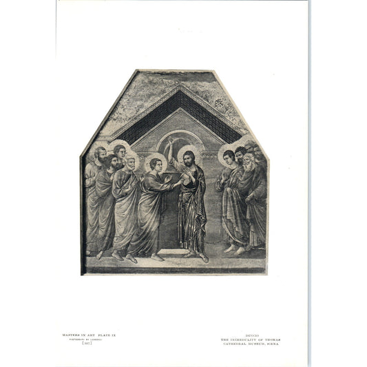 The Incredulity of Thomas - Duccio 1908 Victorian Art Print AB8-MA13