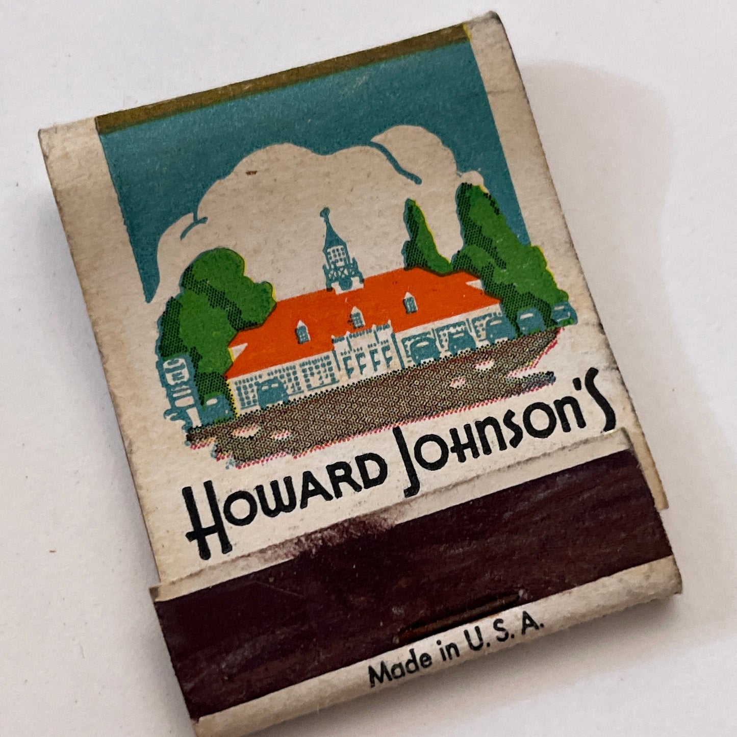 Howard Johnsons Famous Ice Cream Vintage Matchbook Cover TB8-MB3-8
