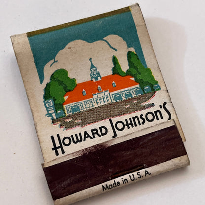 Howard Johnsons Famous Ice Cream Vintage Matchbook Cover TB8-MB3-8