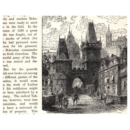 Ziska Victorious W. Camphausen 1911 Engraving Print AF5-7