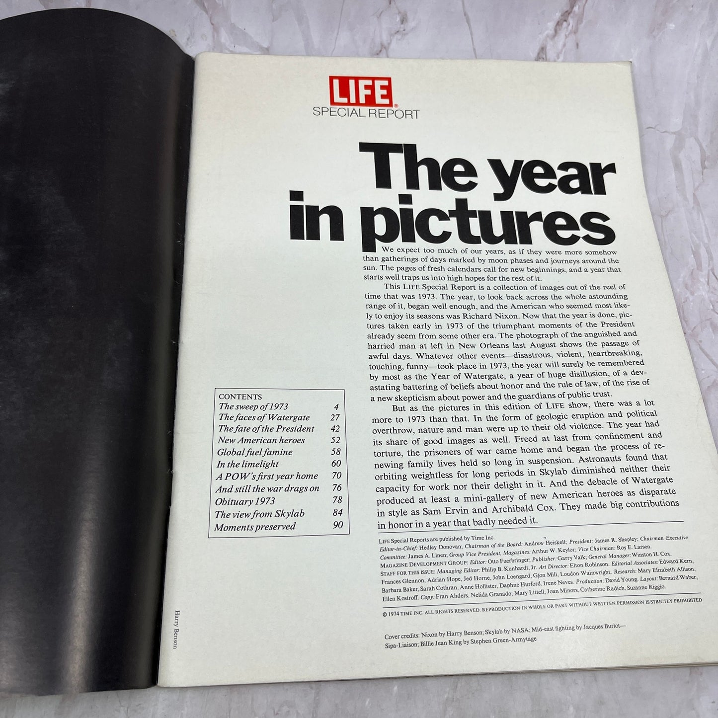 1973 Life Magazine Special Report The Year In Pictures TK3
