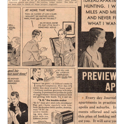 R.G. Winter Co Jewelers 6x7" 1935 Minneapolis Journal Advertisement AE7-N1