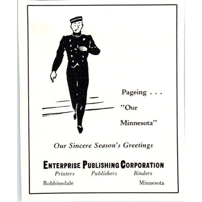 Enterprise Publishing Corporation Robbinsdale MN 1940 Magazine Ad AF1-OM